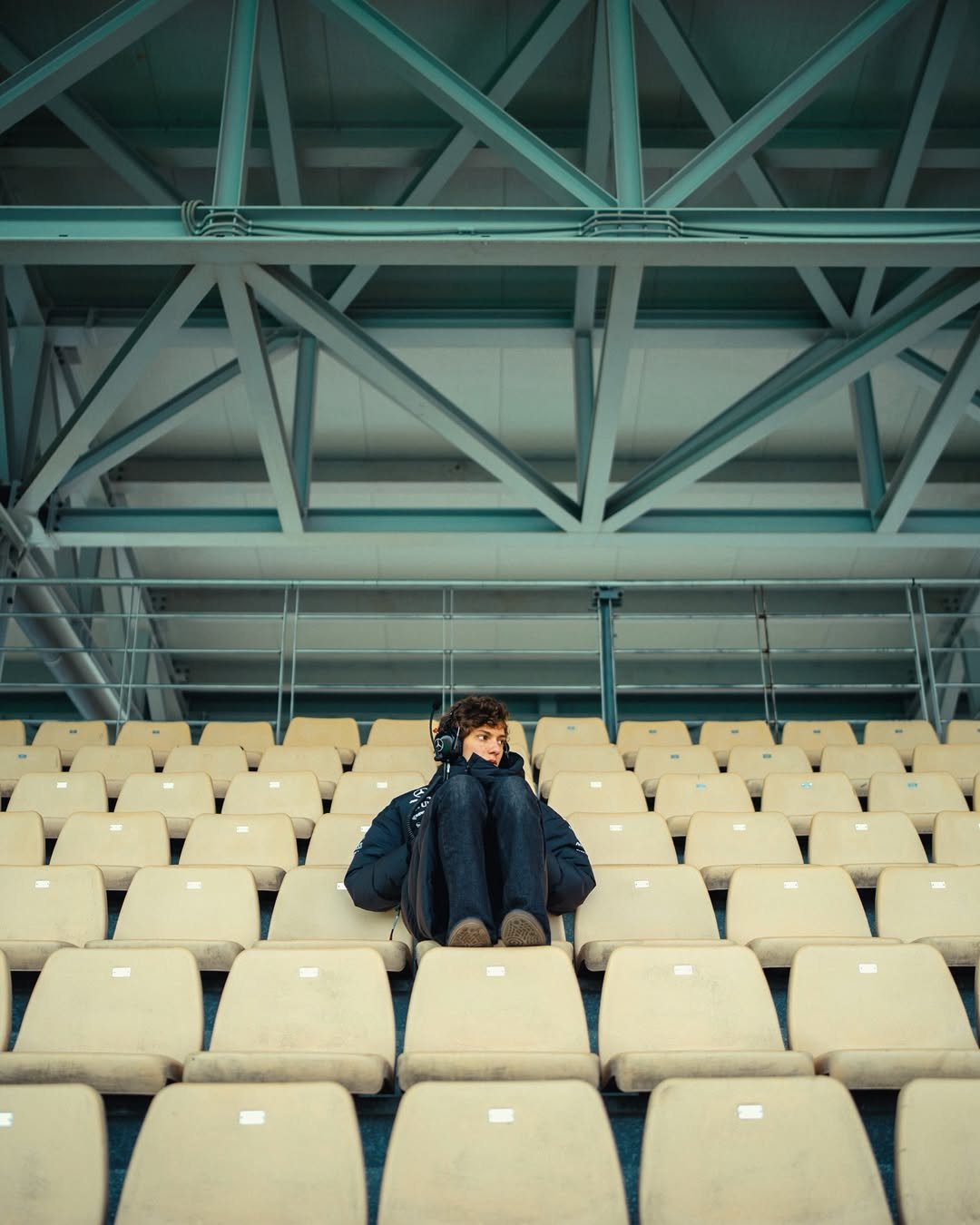 Photo by Andrea Kimi Antonelli on March 03, 2026. May be an image of stadium and text.