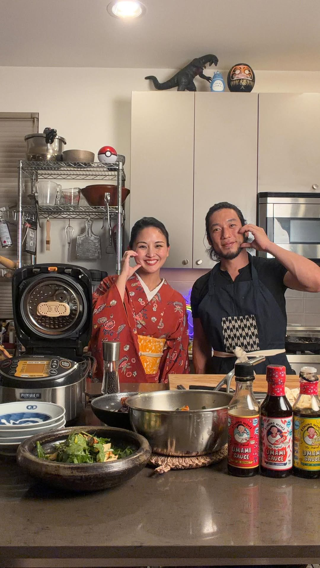 kimono_mom 게시물 이미지: Live cooking with @kimono_mom Found some...