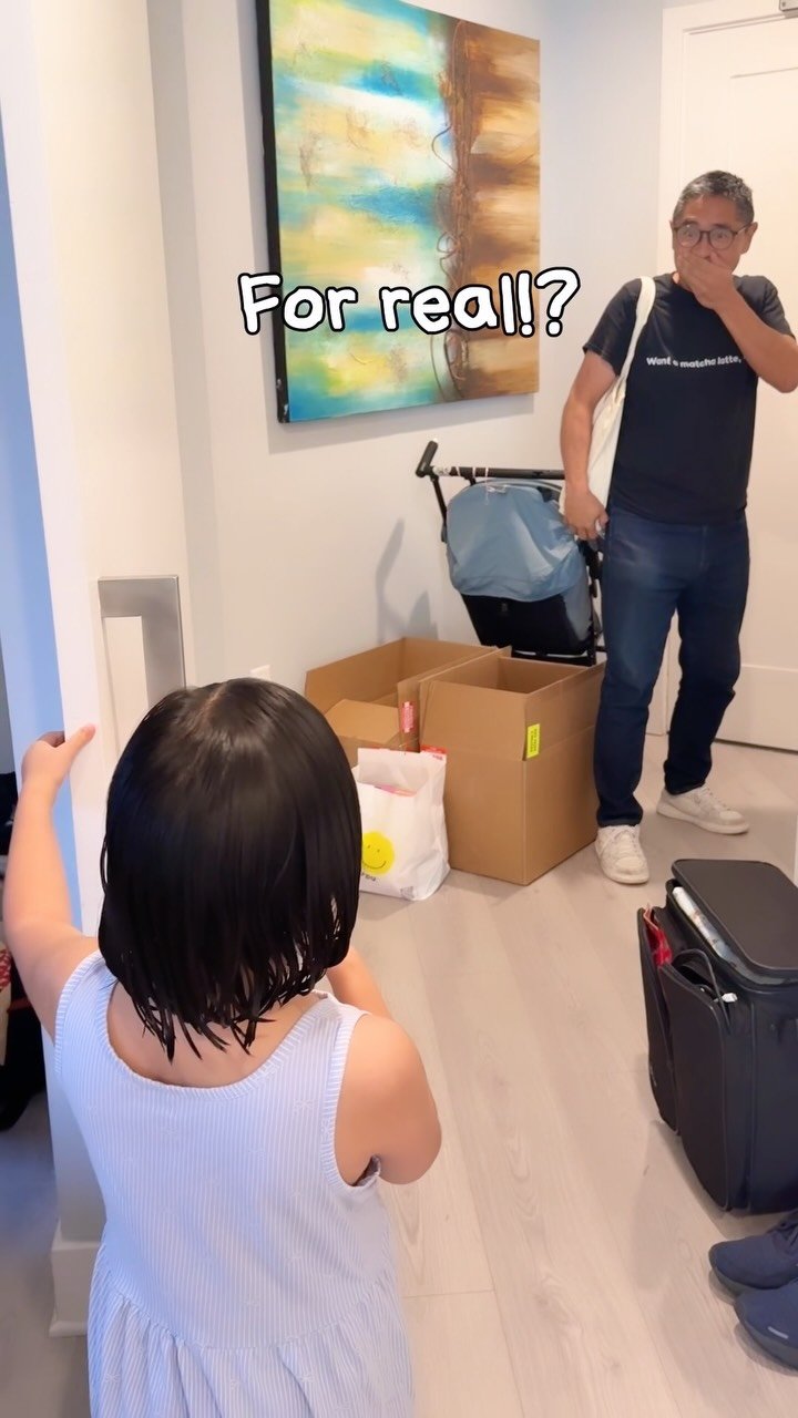kimono_mom 게시물 이미지: She decided to surprise her dad on Father's...