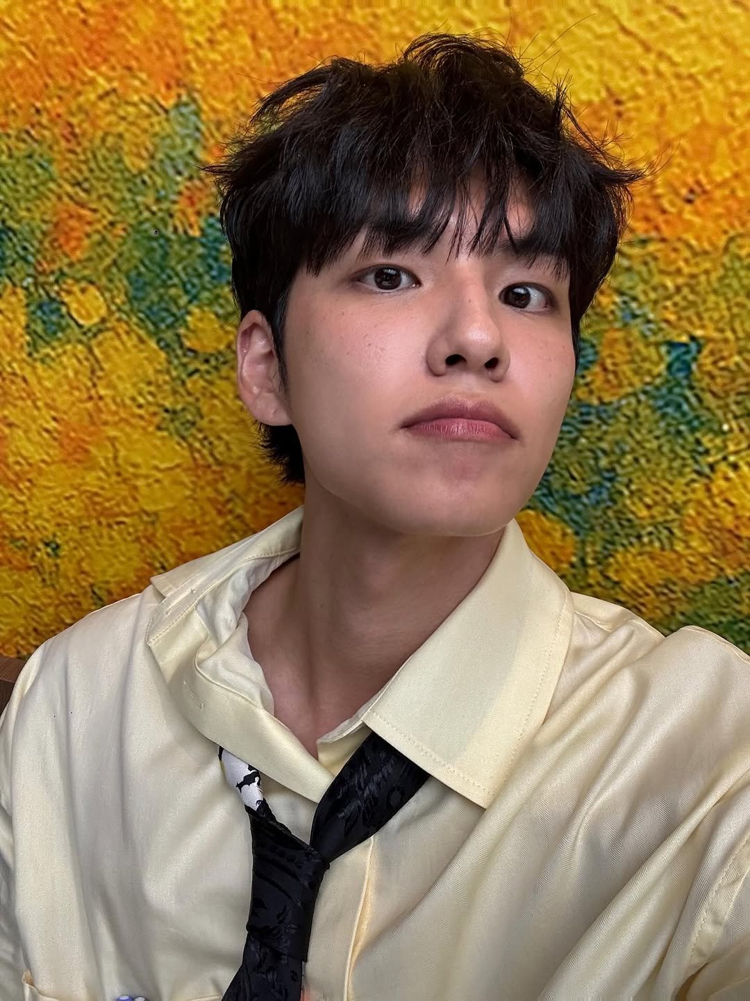 Photo by 김원필 on September 05, 2025. May be an image of 1 person and bangs.