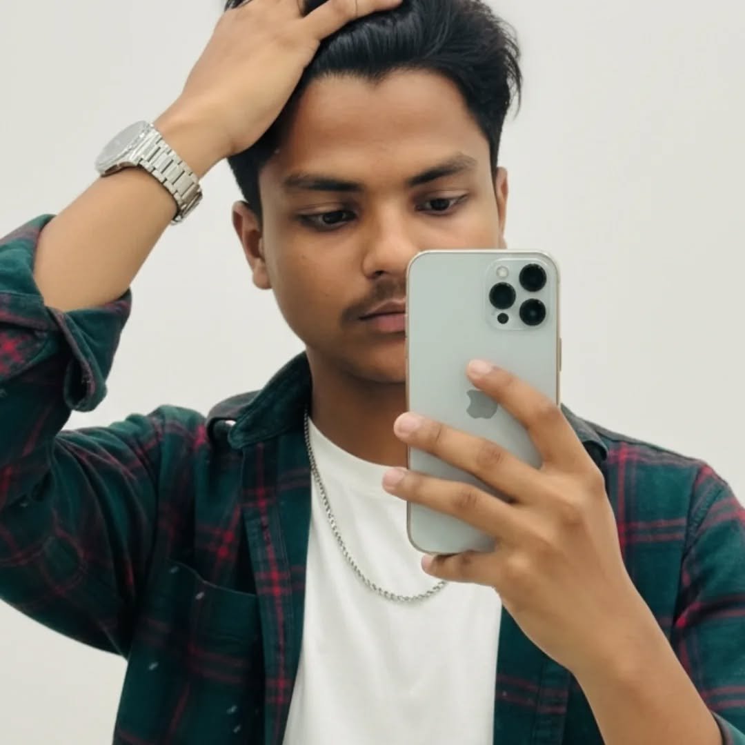 Photo by Amar Karanwal on November 20, 2025. May be a selfie of one or more people, hair, people smiling, phone, wrist watch, mirror and text.