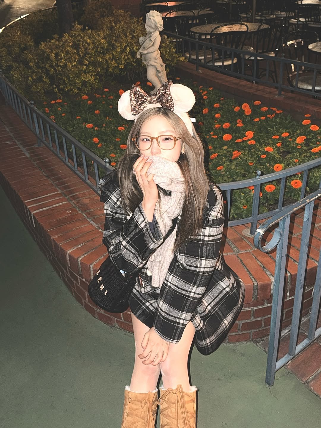 Photo by KISS OF LIFE on February 18, 2026. May be an image of rat, fur, fishnet stockings, beret, costume and text.