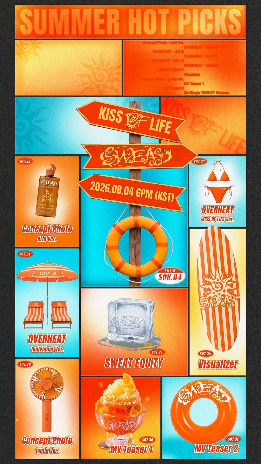 kissoflife_s2 게시물 이미지: KISS OF LIFE
3rd Single [SWEAT]

SUMMER HOT...