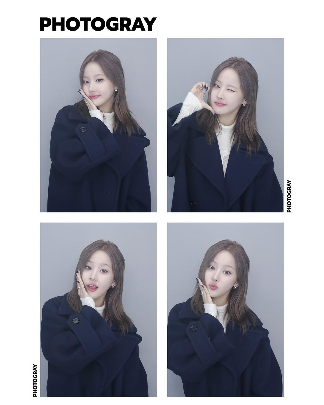 Photo by KISS OF LIFE on February 13, 2026. May be an image of one or more people, hair, duffle coat, parka and text.