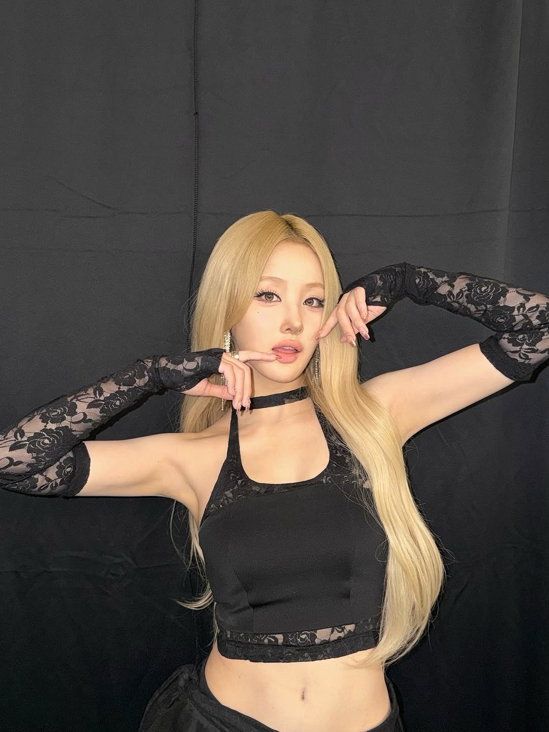 Photo by KISS OF LIFE on December 20, 2025. May be an image of one or more people, hair, top and text.