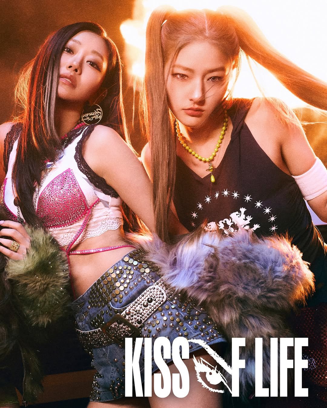 Photo by KISS OF LIFE on April 06, 2026. May be an image of one or more people, hair, poster and text that says 'KISS KISSCFLIFE CF LIFE'.