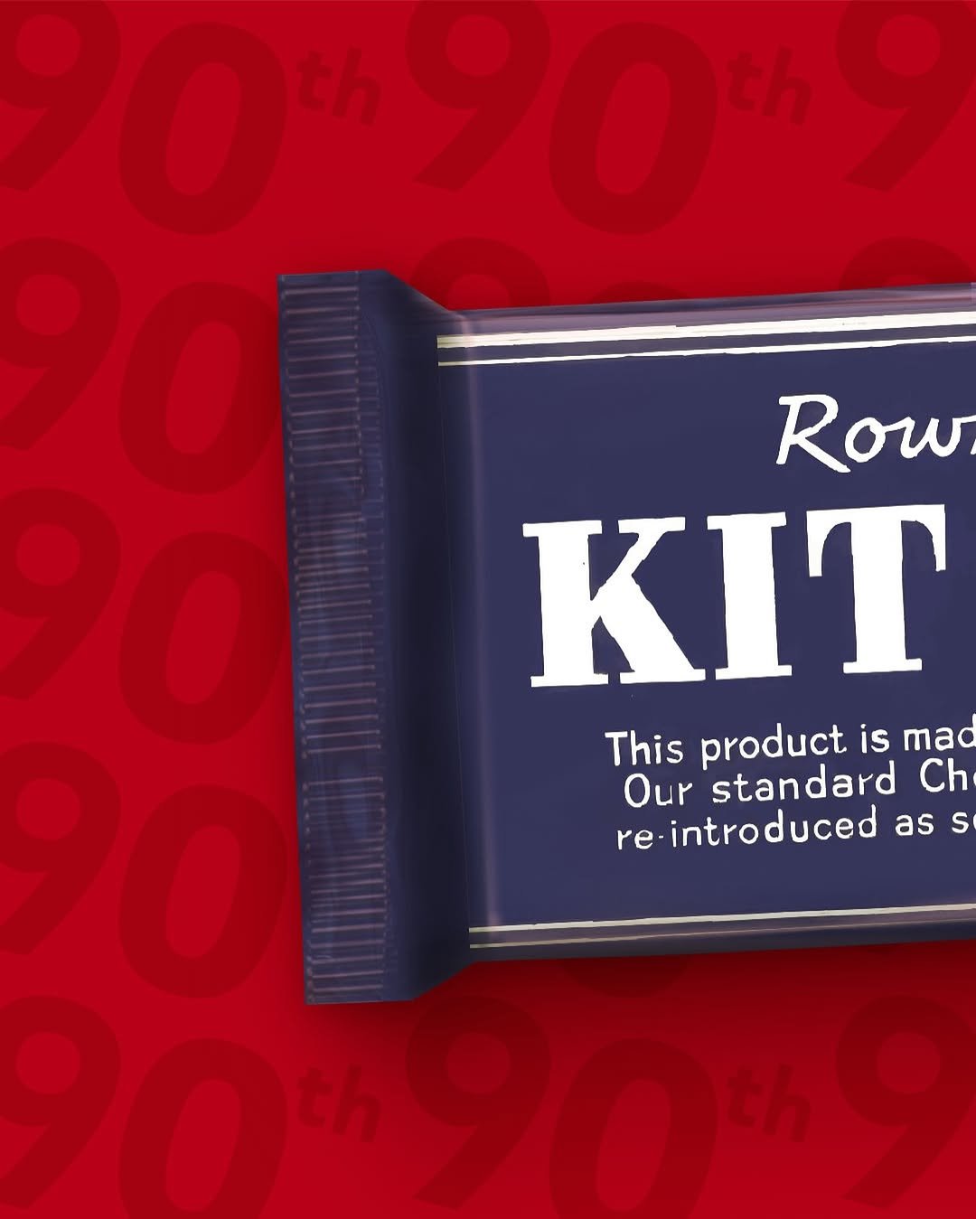 Photo by 킷캣 코리아 공식 인스타그램 on August 20, 2025. May be an image of dental floss, poster and text that says 'Row KIT This product is mad Our standard Ch re-introduced ۲۲ ass as S'.