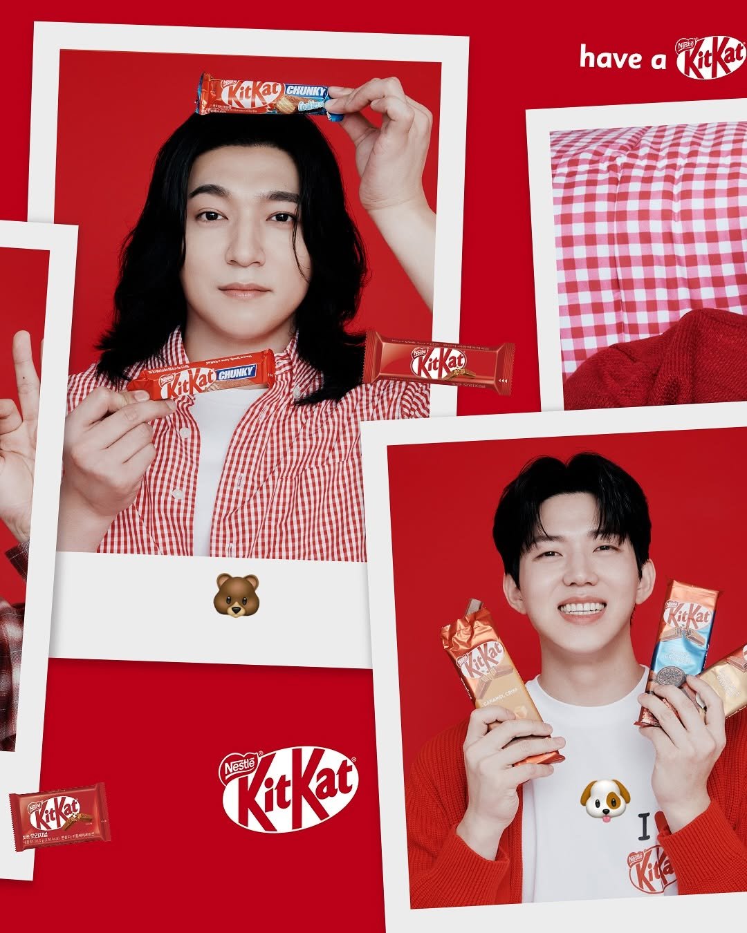 Photo by 킷캣 코리아 공식 인스타그램 on October 26, 2025. May be an image of chocolate bar, wafer and text.