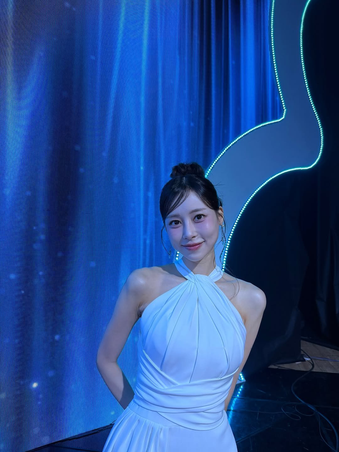 Photo shared by 박소현 on July 13, 2025 tagging @blnk_ran, and @cherryrouge_wedding. May be an image of gown and dress.