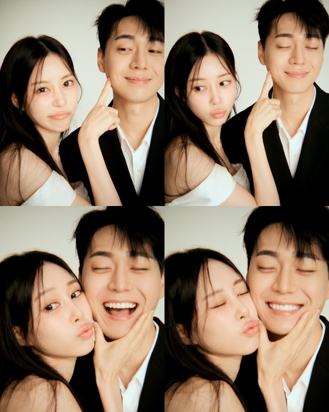 Photo shared by 박소현 on November 26, 2025 tagging @blnk_ran, @gosu0315, @blnk_strudio, and @cherryrouge_wedding. May be an image of one or more people, bangs and text.