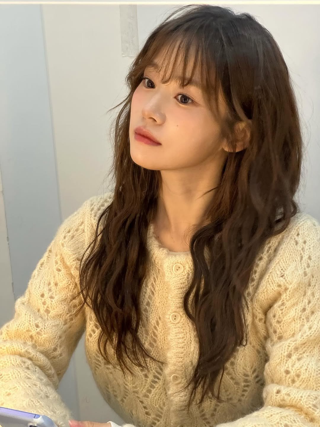 Photo by 김규남 on January 22, 2026. May be an image of one or more people, bangs and top.