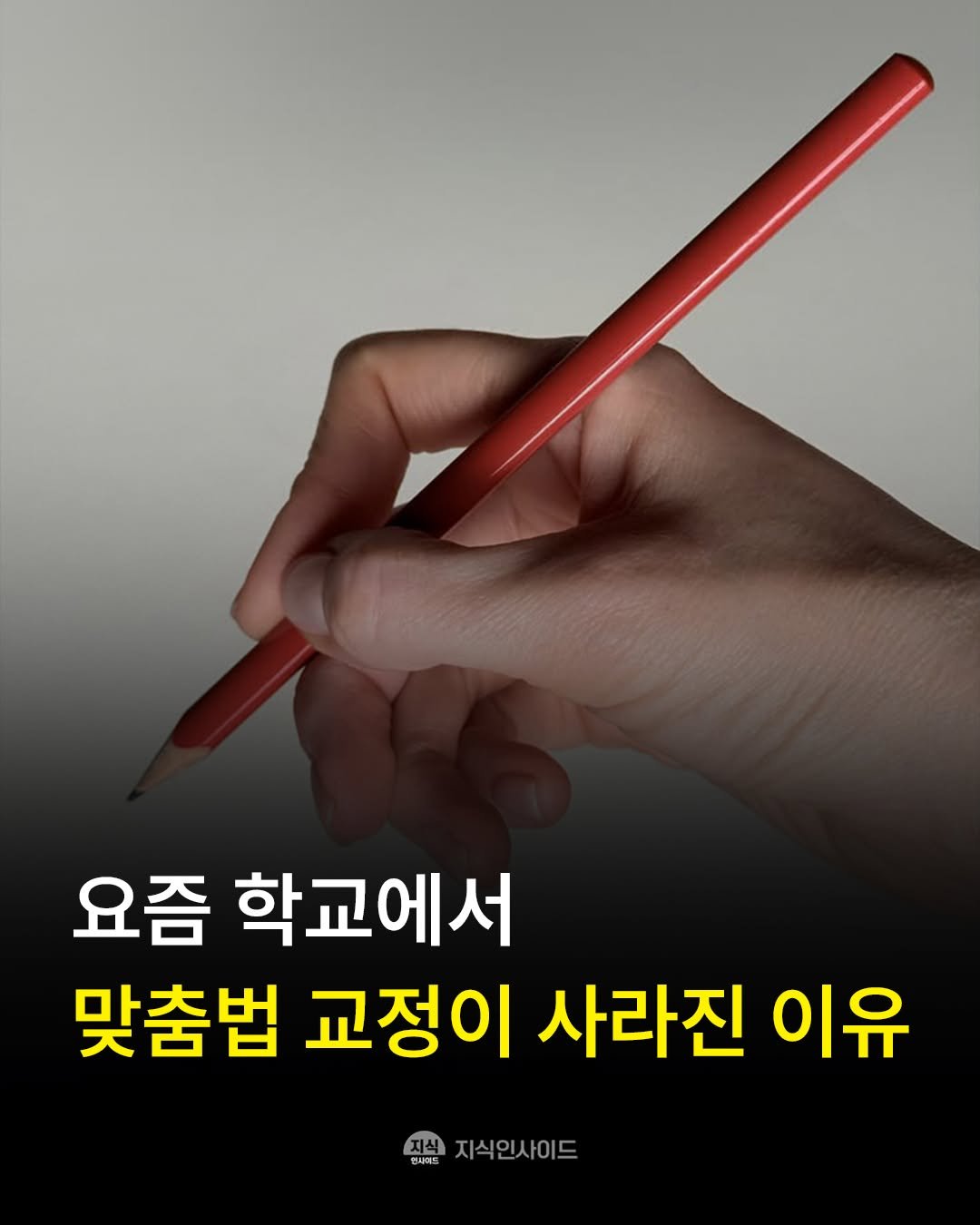 knowledgeins_kr 게시물 이미지: 📖 이유는 틀린 글자를 바로잡아주는 일이 아이의 사기를 떨어뜨린다는 몇몇 학부모의...