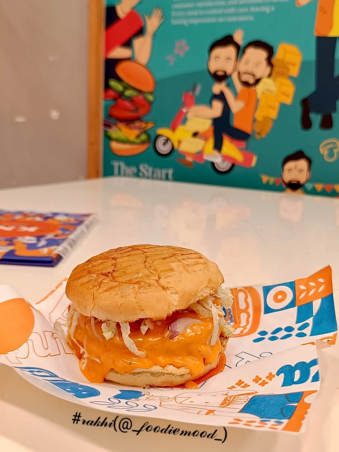 Photo shared by Rakhi Ata on October 26, 2025 tagging @kns_pune, @kns_pratibha_college, and @knsravet. May be an image of chicken sandwich, english muffin, burger and text.