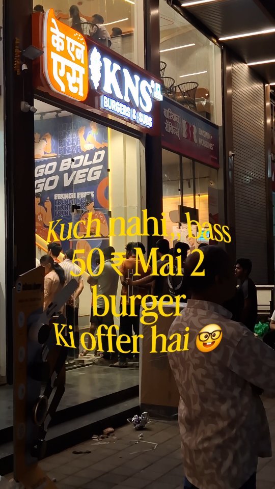 kns_pune 게시물 이미지: Chalo,, but line hi line hai 🙄
Tag your burger...