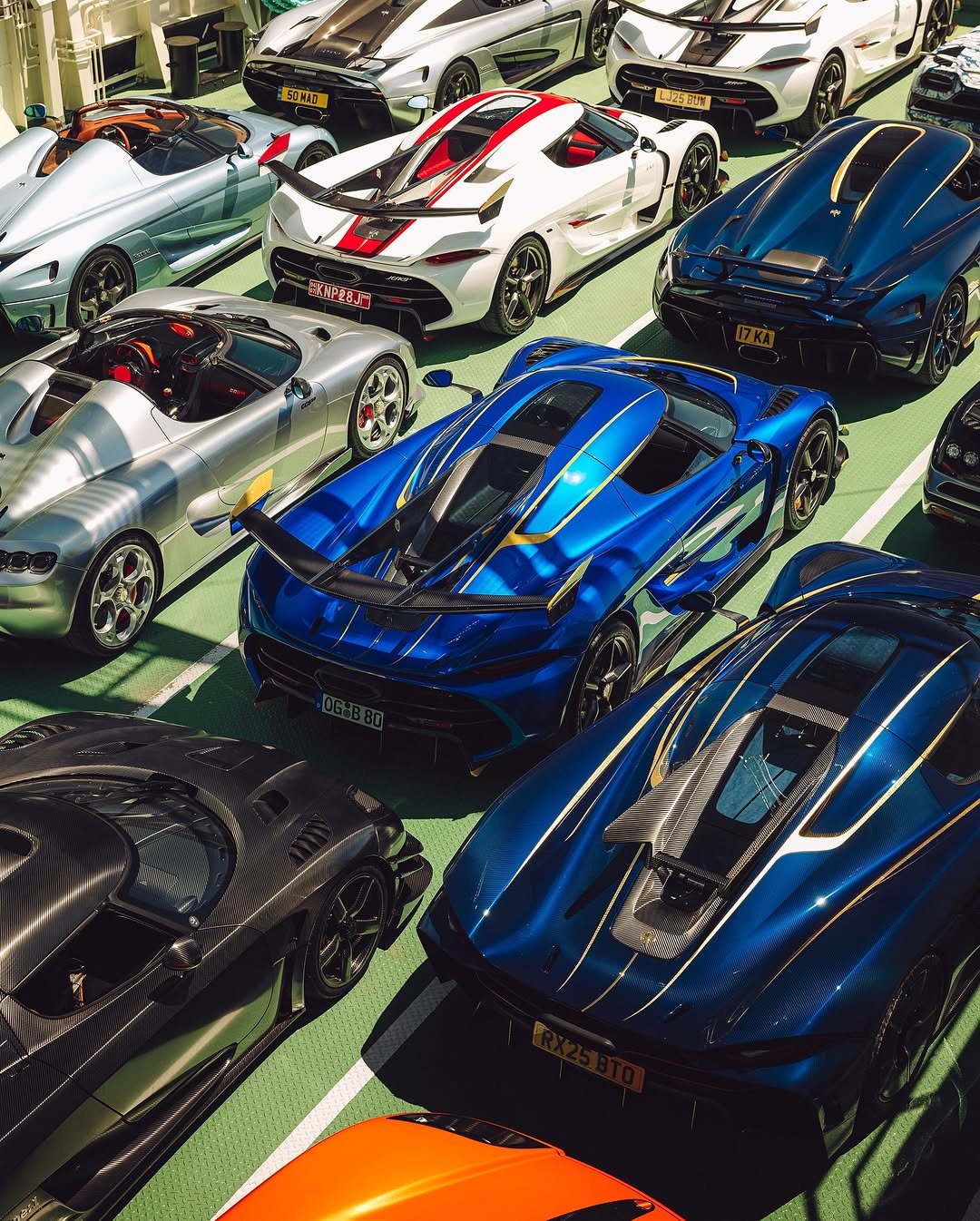 Photo by KOENIGSEGG on October 29, 2025. May be an image of racing vehicles, race car, wheel, blower, roadster and text.