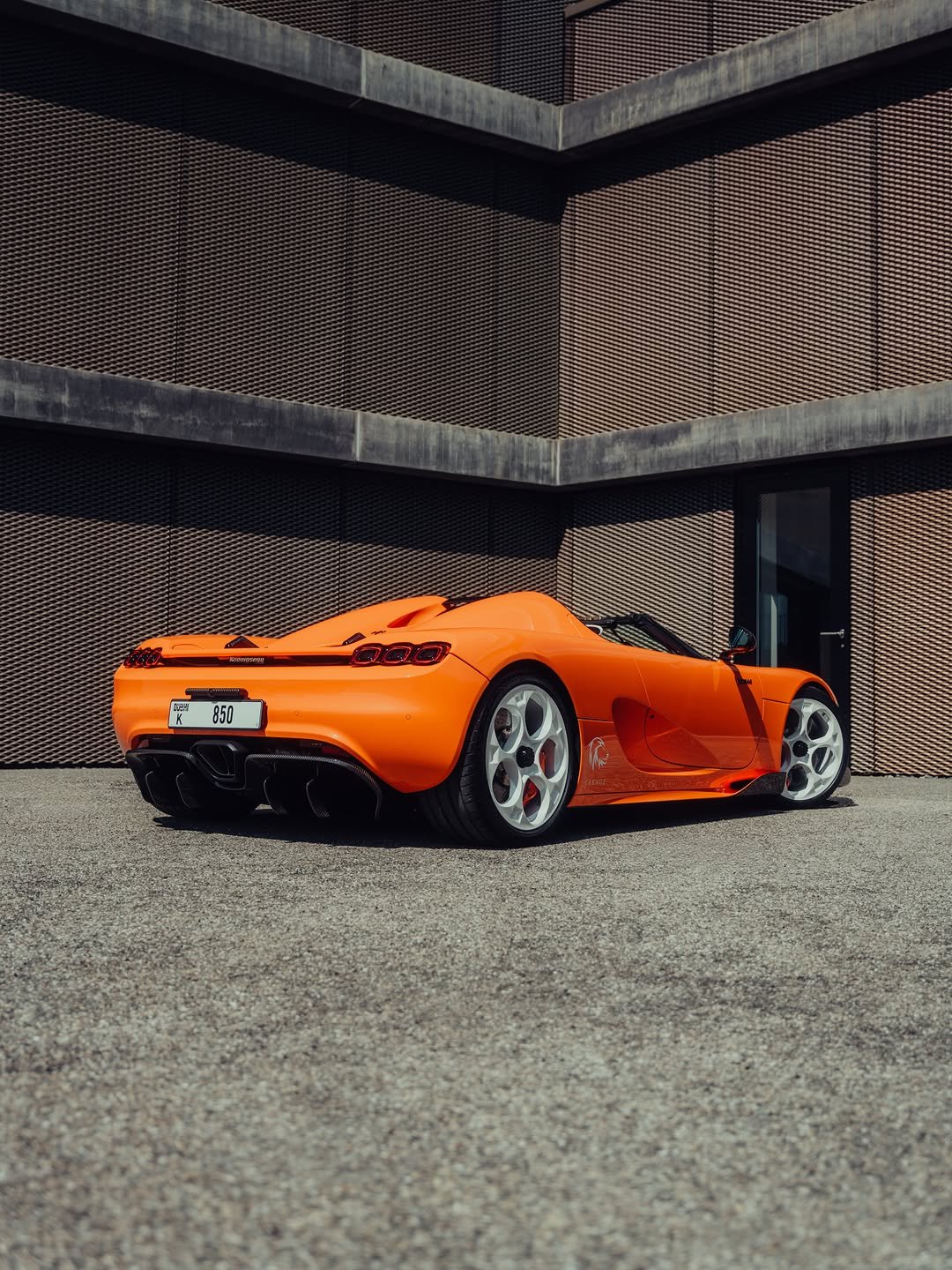 Photo shared by KOENIGSEGG on April 24, 2026 tagging @carageluzern, and @santa_laura. May be an image of roadster, race car, wheel and text.