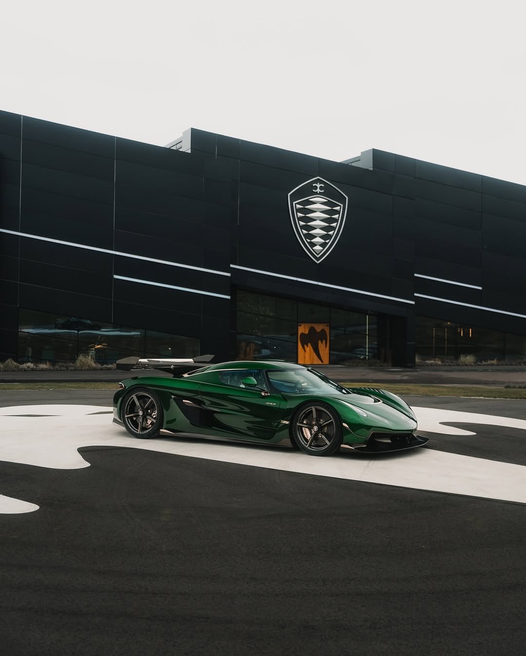 Photo by KOENIGSEGG on January 28, 2026. May be an image of race car, wheel, roadster and text.