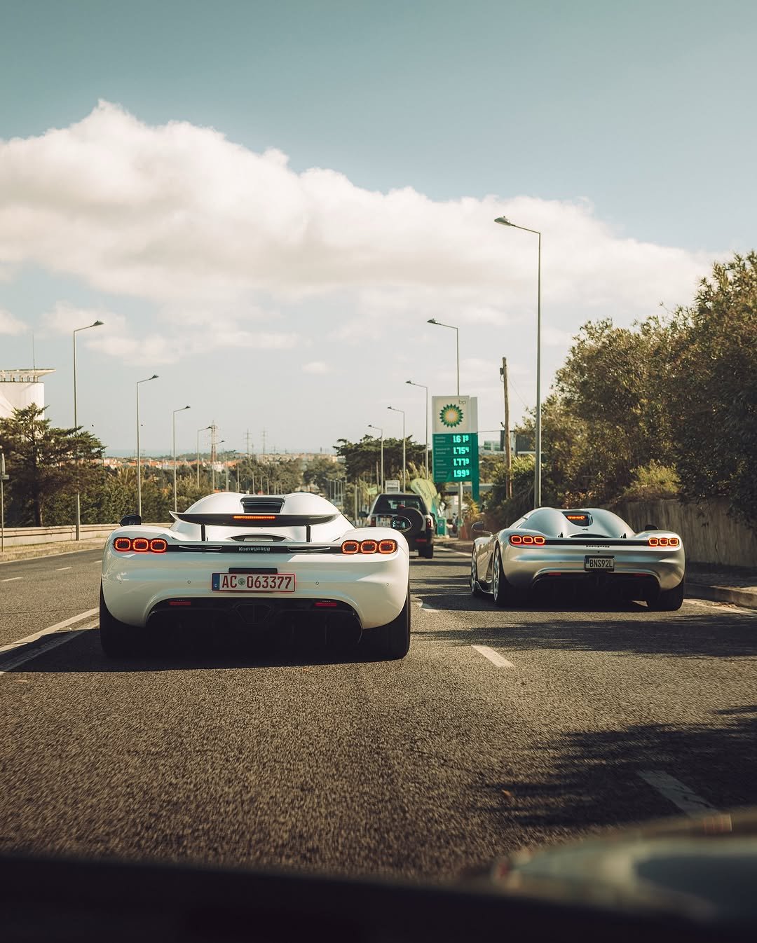 Photo by KOENIGSEGG on November 03, 2025. May be an image of race car, wheel, roadster, road and text.