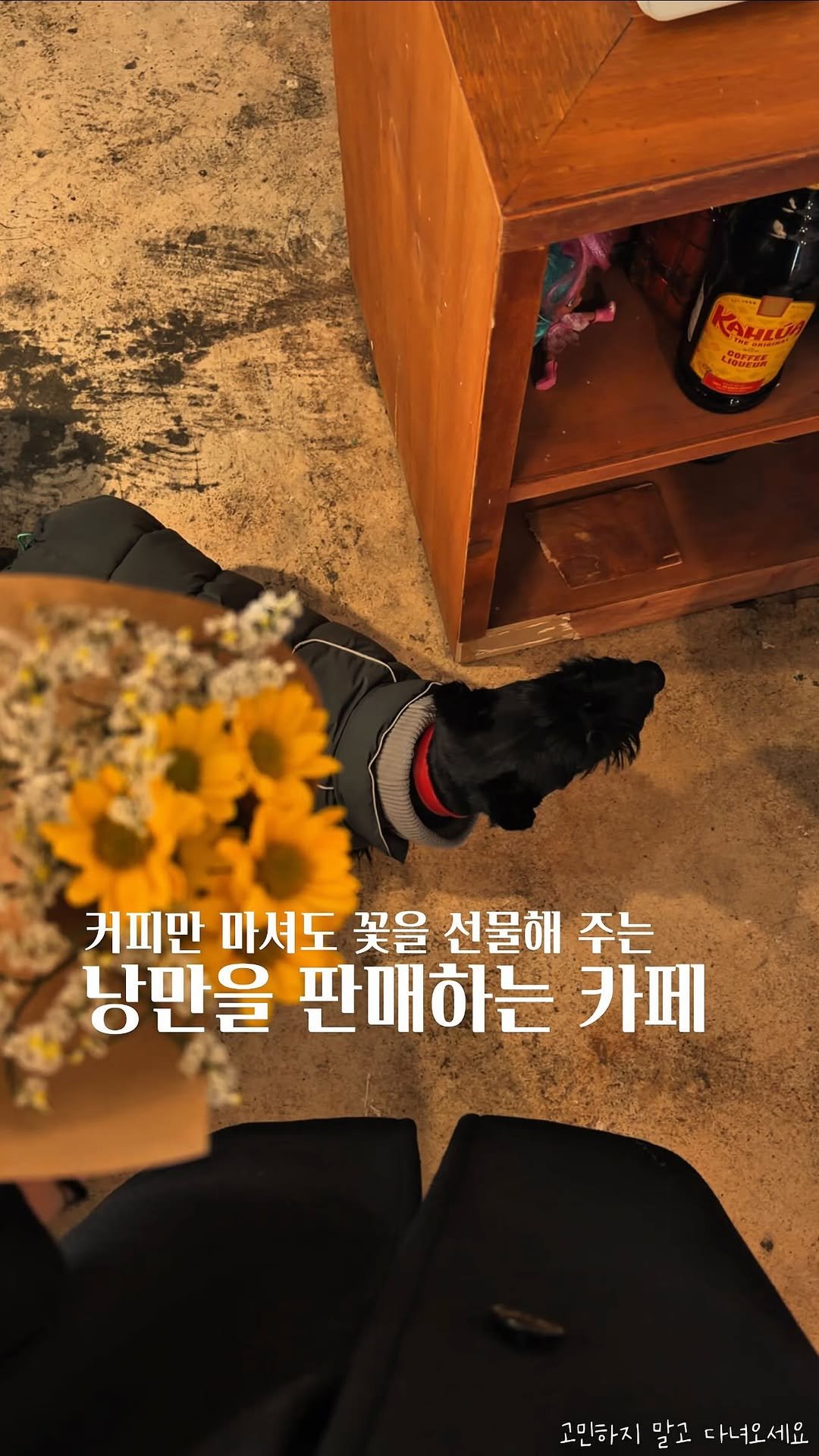 koh_min_ 게시물 이미지: 고민하지 말고 다녀오세요💐 커피만 마셔도 꽃을 주는 낭만을 판매하는 약수역...