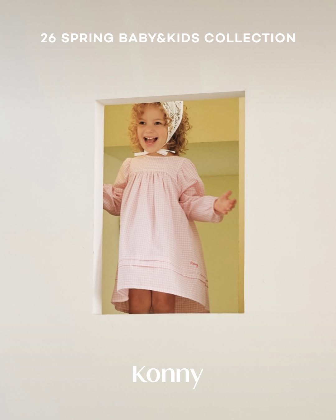 Photo by Konny l 코니 on February 03, 2026. May be an image of sleepwear and text that says '26 SPRING BABY&KIDS COLLECTION Konny'.