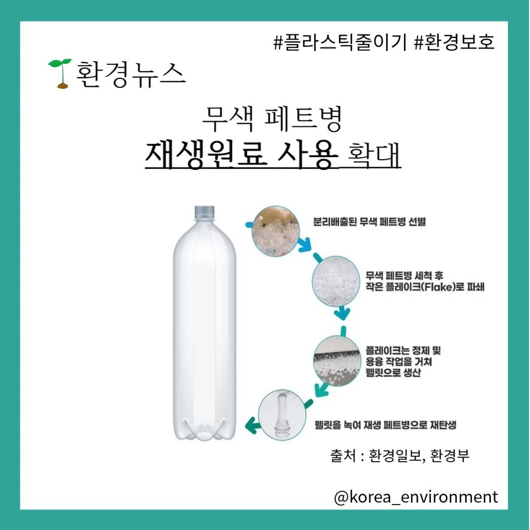 korea_environment 게시물 이미지: 환경부(장관 한화진)는 먹는물･음료 업계, 서울아리수본부, 한국수자원공사와 ‘무색...