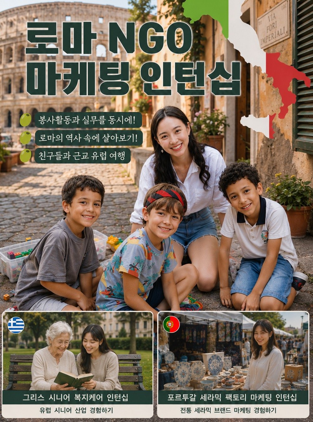koreagapyear 게시물 이미지: 🇮🇹 세상을 바꾸는 마케팅, 로마에서 시작해보세요.

이탈리아 로마의 NGO에서...