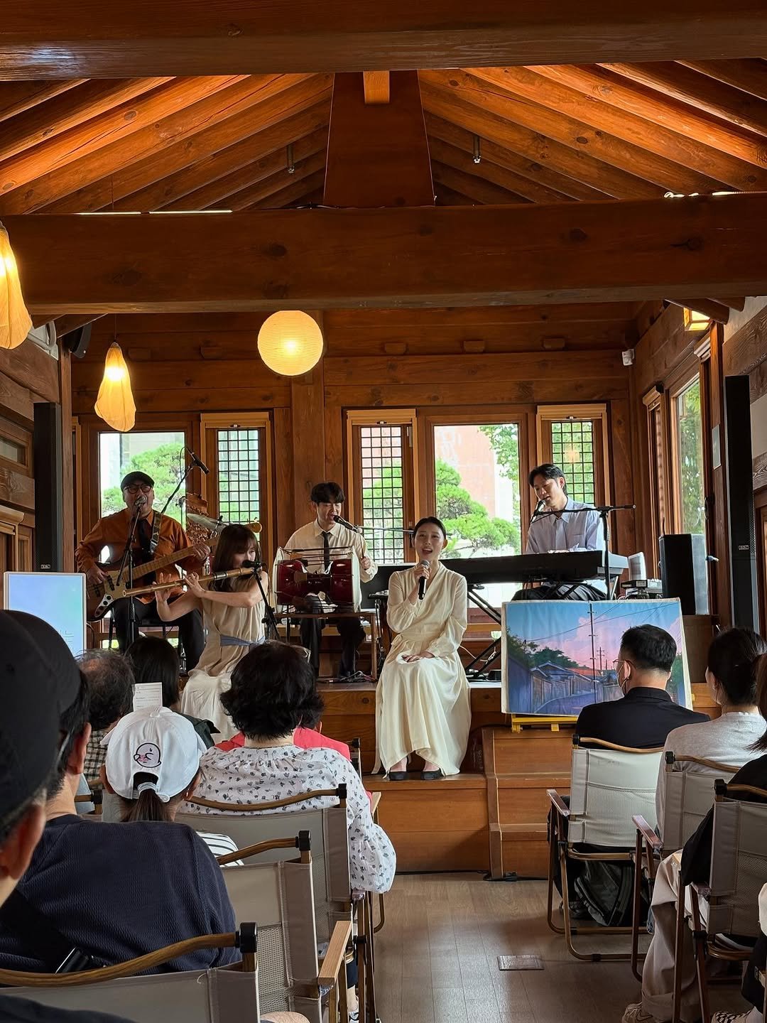 Photo shared by 서울우리소리박물관 on September 30, 2025 tagging @noh_ol_ryang. May be an image of 9 people, wedding and text.