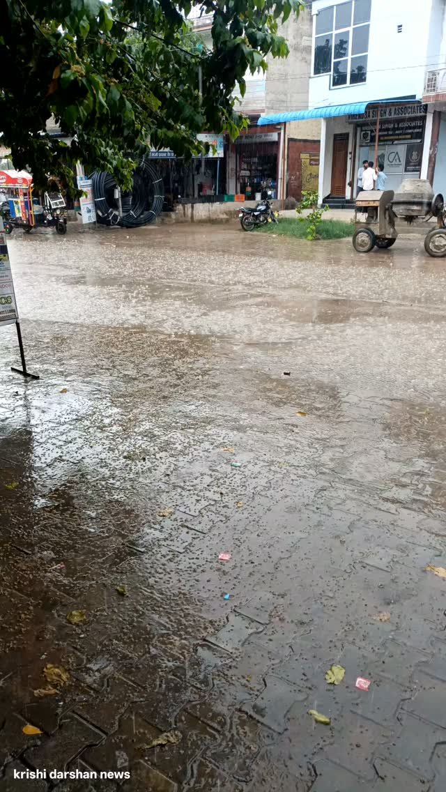 krishidarshanews 게시물 이미지: बीबिरानी में भारी बारिश ☔#virel #short