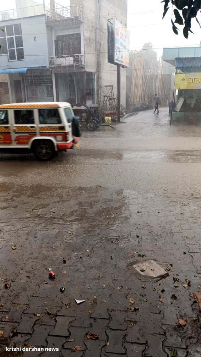 krishidarshanews 게시물 이미지: Qबीबीरानी में झमाझम बारिश ☔