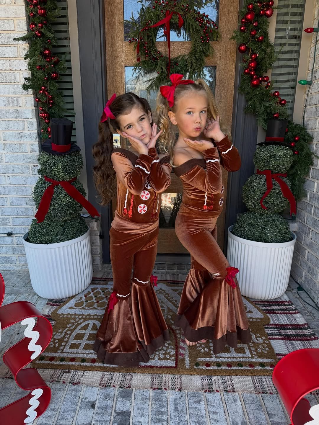 Photo shared by Kristin Miller | Creator | Dallas, TX on November 28, 2025 tagging @malloryleerichardson, and @lyla_raes_boutique. May be an image of gingerbread cookie, tinsel and text.