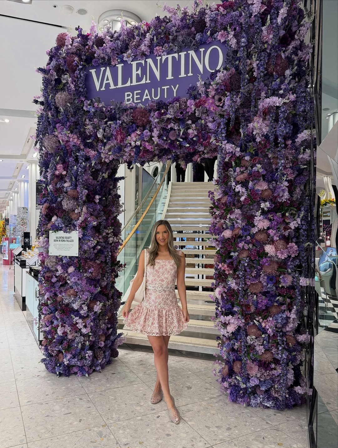 Photo shared by Kristin Miller | Creator | Dallas, TX on April 25, 2026 tagging @macys, @macysstylecrew, and @valentino.beauty. May be an image of text that says 'VALENTINO BEAUTY 公 - BLGAST 中 할 15 mU'.