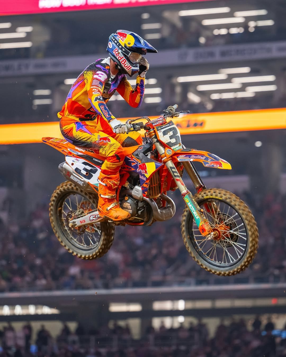 Photo shared by KTM Factory Racing on February 21, 2026 tagging @elitomac, @ktmusa, @redbullmotorsports, @wp_suspension, and @pit.beirer. May be an image of racing vehicles, dirt bike, motorcycle and text.