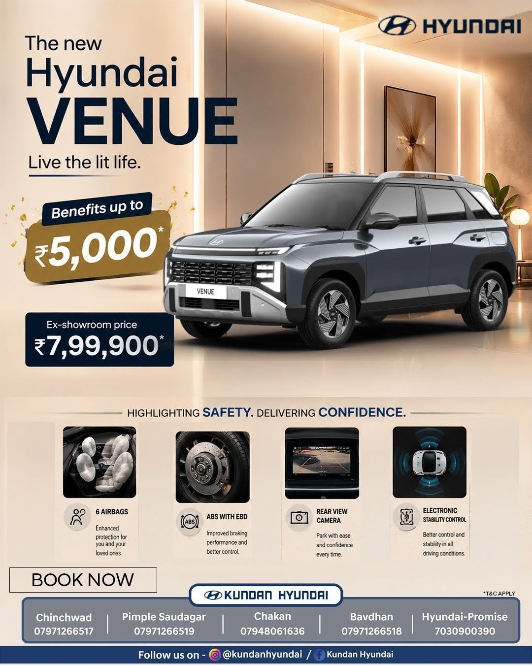 kundanhyundai 게시물 이미지: Bold Looks. Smart Features. Hyundai Venue.

🎁...