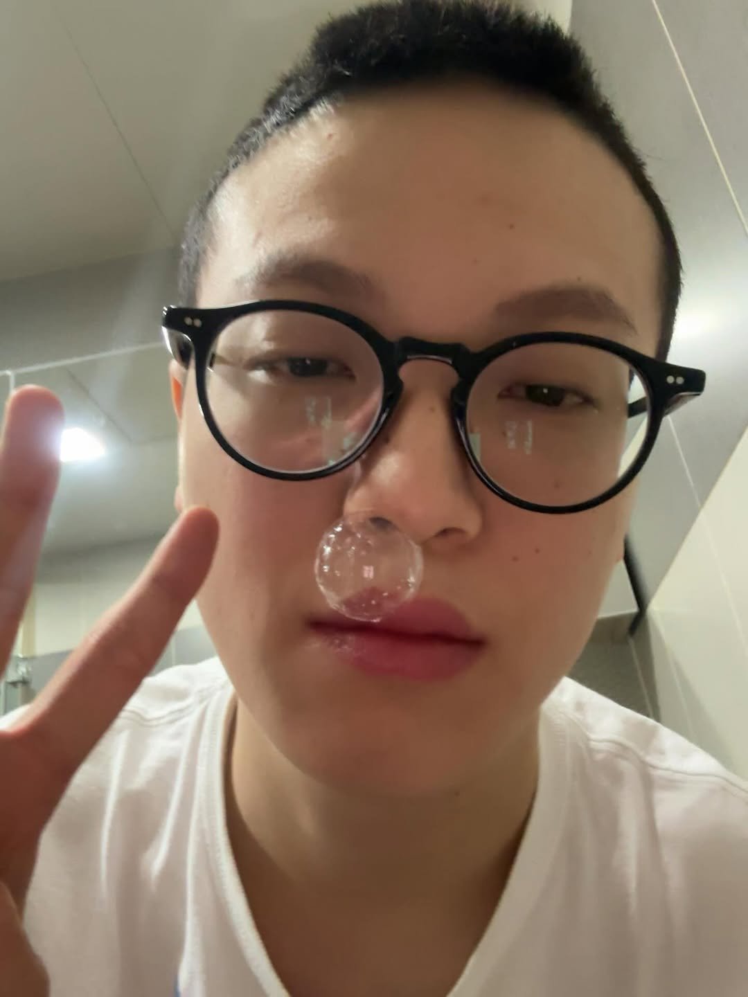 Photo by 김윤태 on January 09, 2026. May be a selfie of eyeglasses and text.