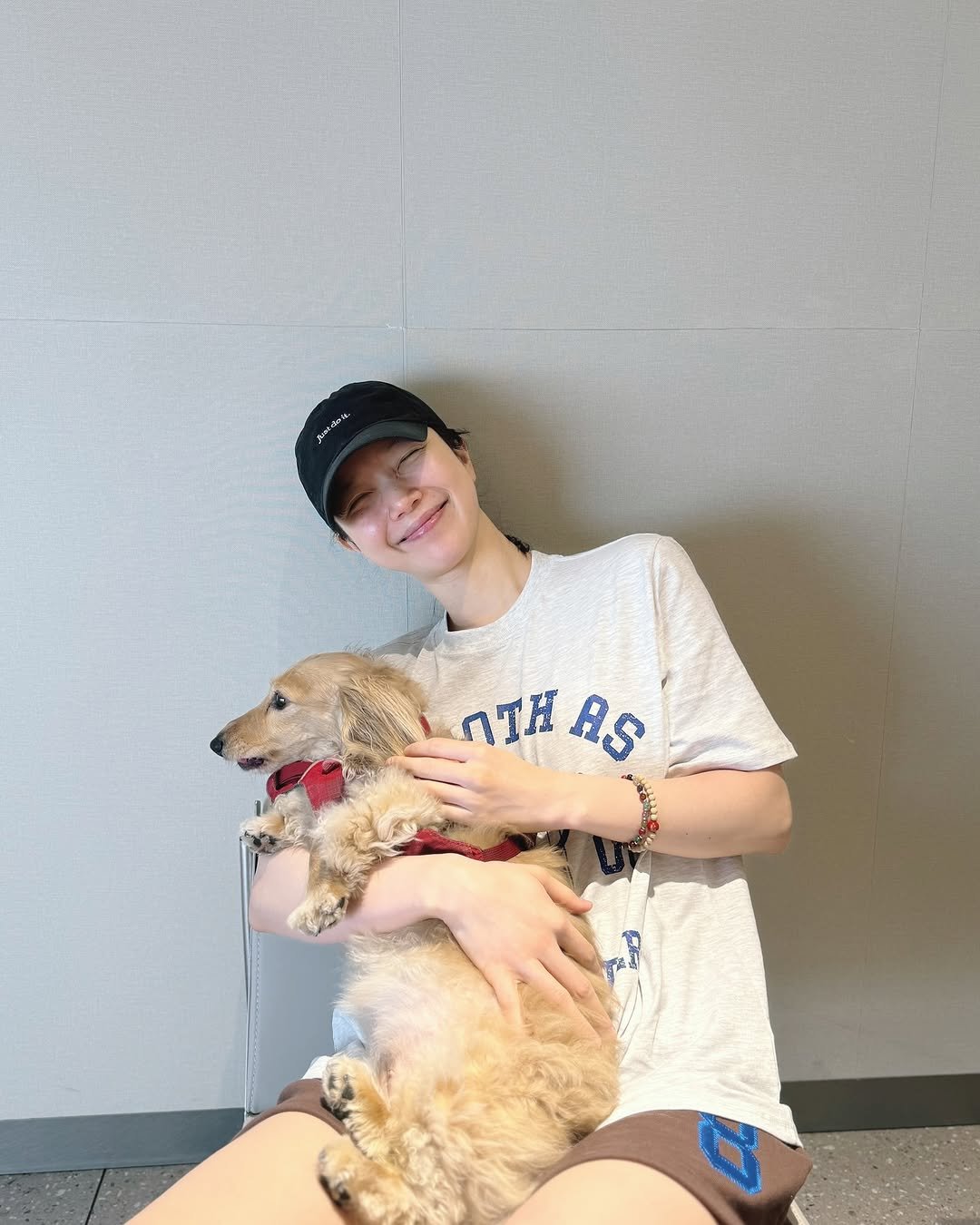Photo by 김규선 KIM KYUSEON on May 22, 2025. May be an image of Bedlington terrier, Norwich terrier and cocker spaniel.