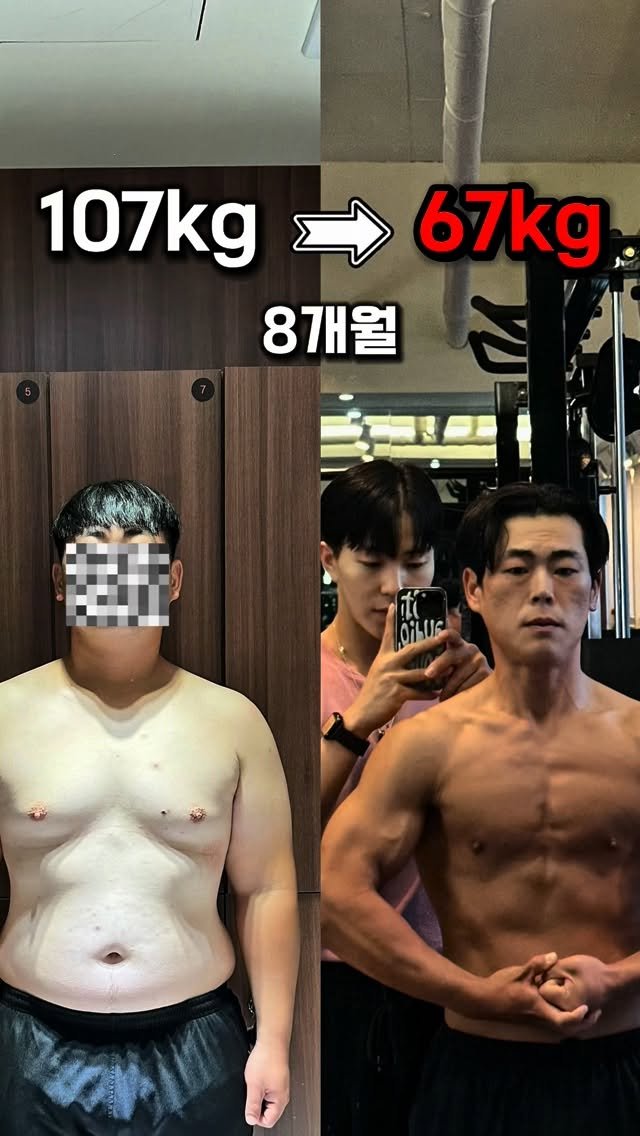 l_junghoon_ 게시물 이미지: 8개월 만에 40kg 감량한 현실적인 방법 (실제 회원)

많이 물어보셔서 
이...