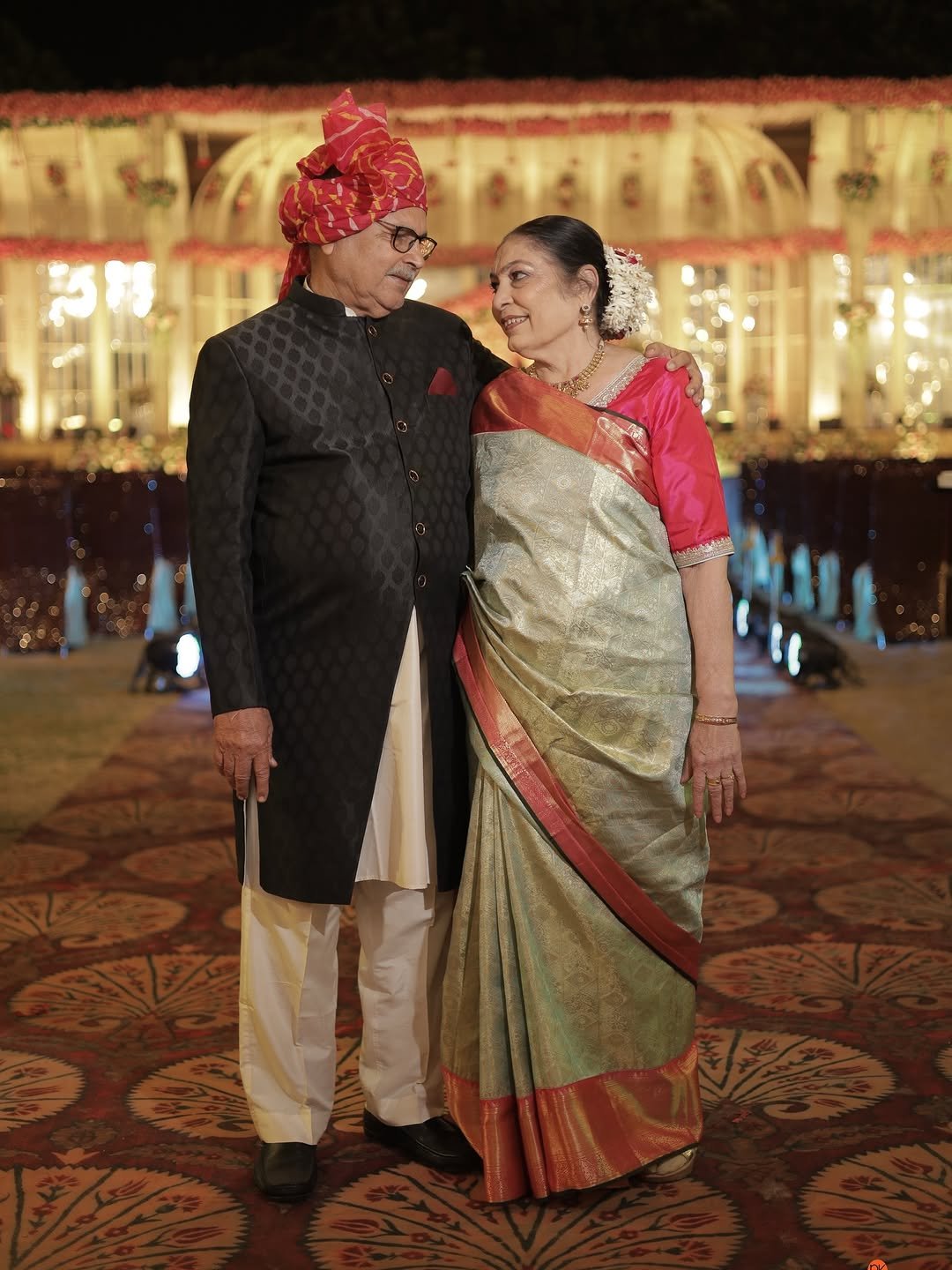 Photo by Sundaridesigns on February 11, 2026. May be an image of one or more people, henna, turban, wedding and text.