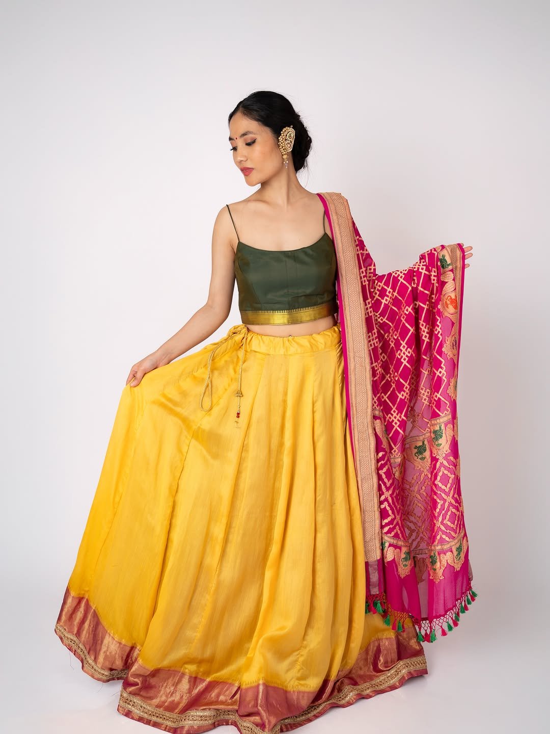 label__sundaridesigns 게시물 이미지: A lehenga that bridges eras carrying the soul...