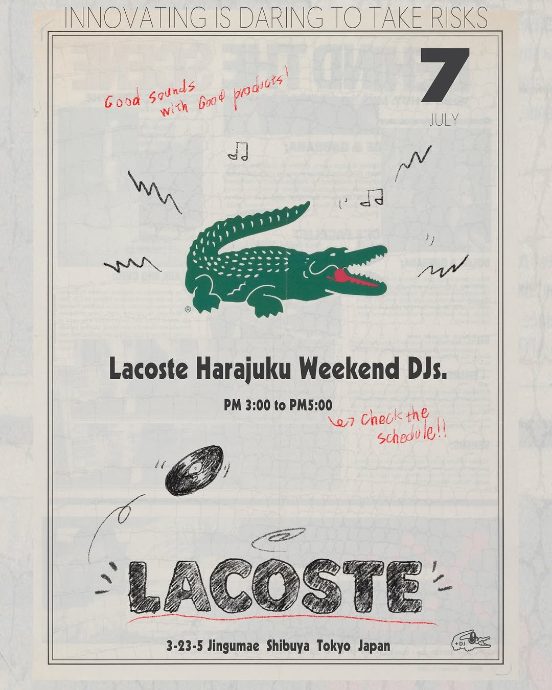lacoste_tokyo 게시물 이미지: Weekend DJs🎧
7月のDJがラインナップ
...