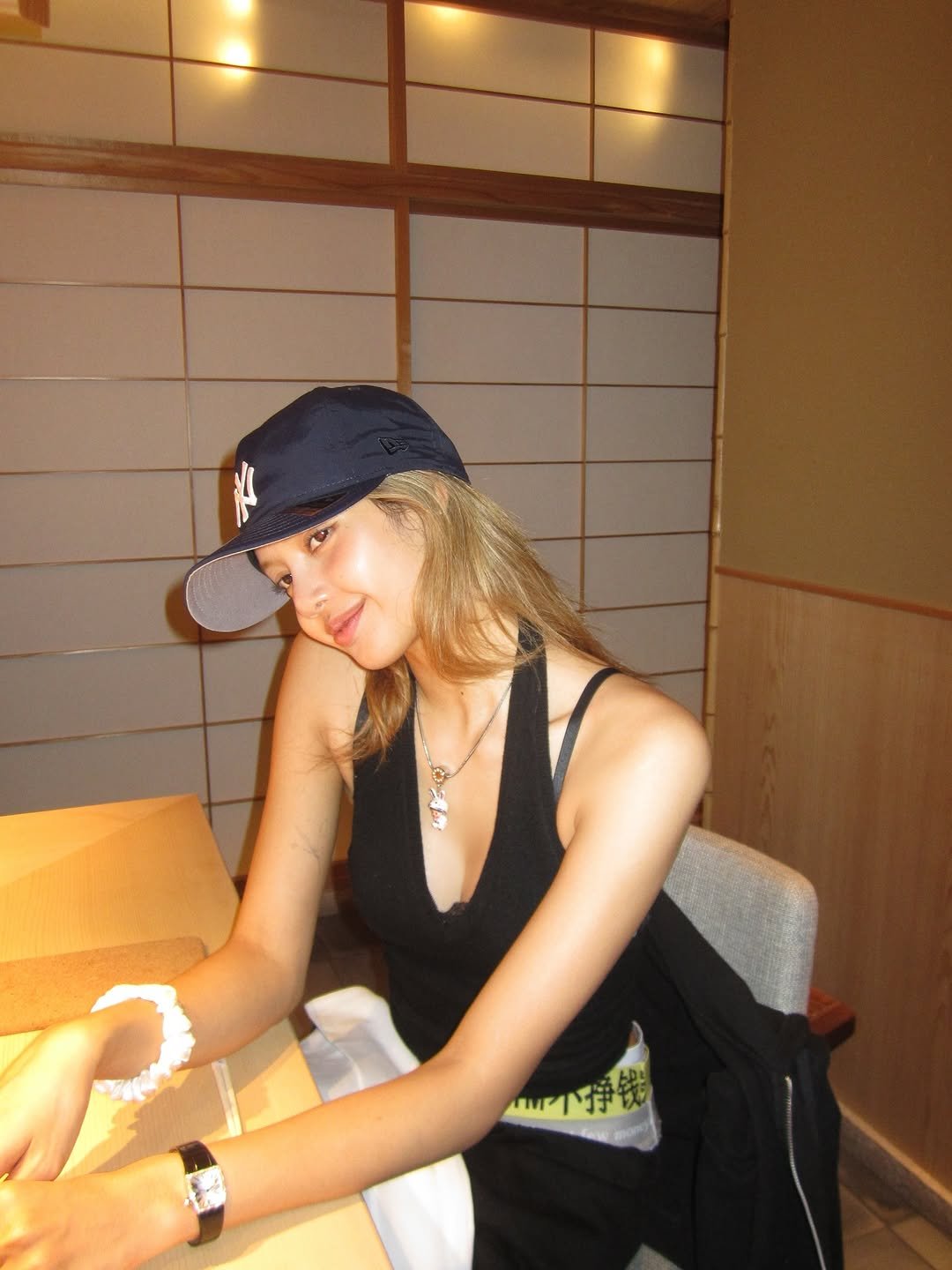 Photo by LISA on September 04, 2025. May be an image of one or more people, blonde hair, hat, top and text.