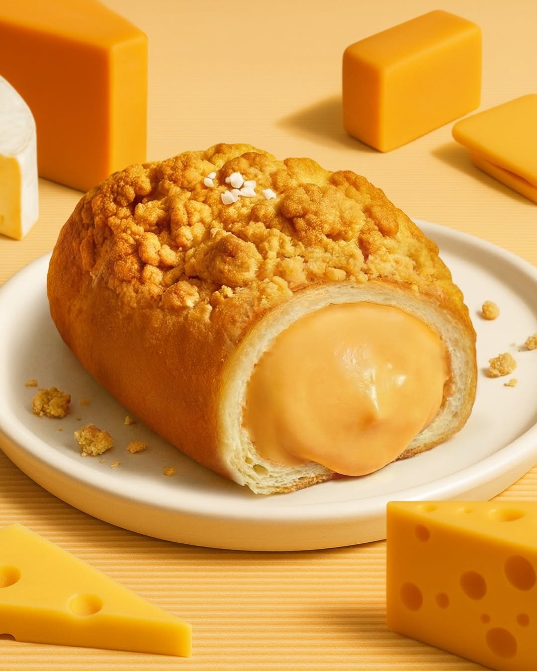 Photo by 라라스윗 on December 03, 2025. May be an image of butter, cornbread and text.