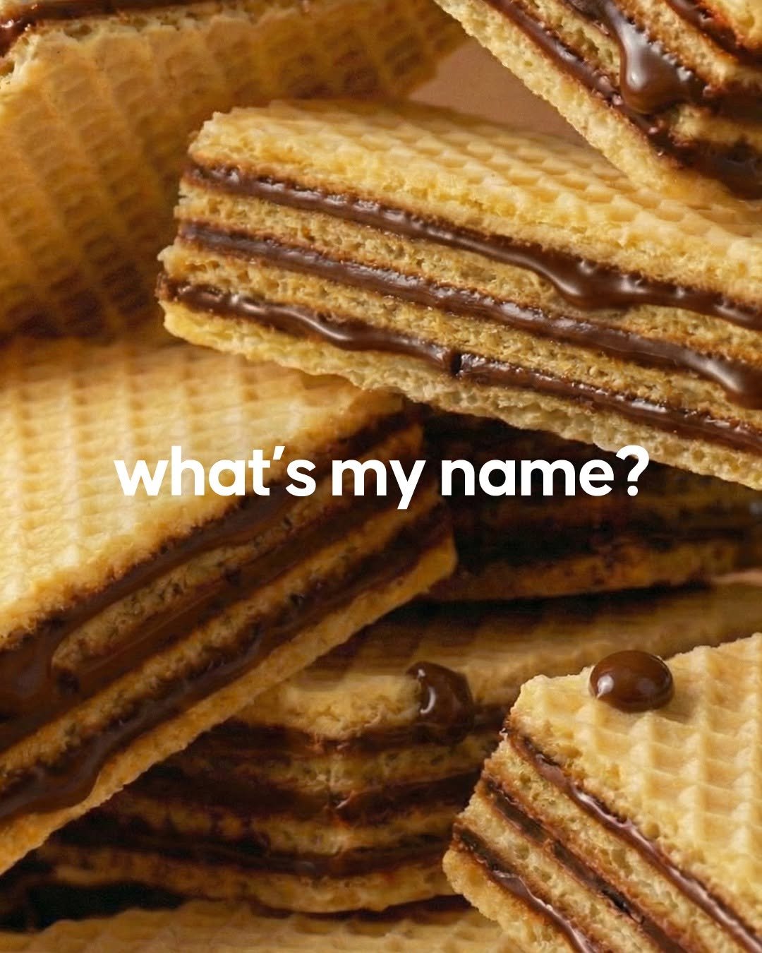 Photo by 라라스윗 on December 24, 2025. May be an image of crackers, caramel, wafer, bread, cookie and text that says 'what's my name?'.