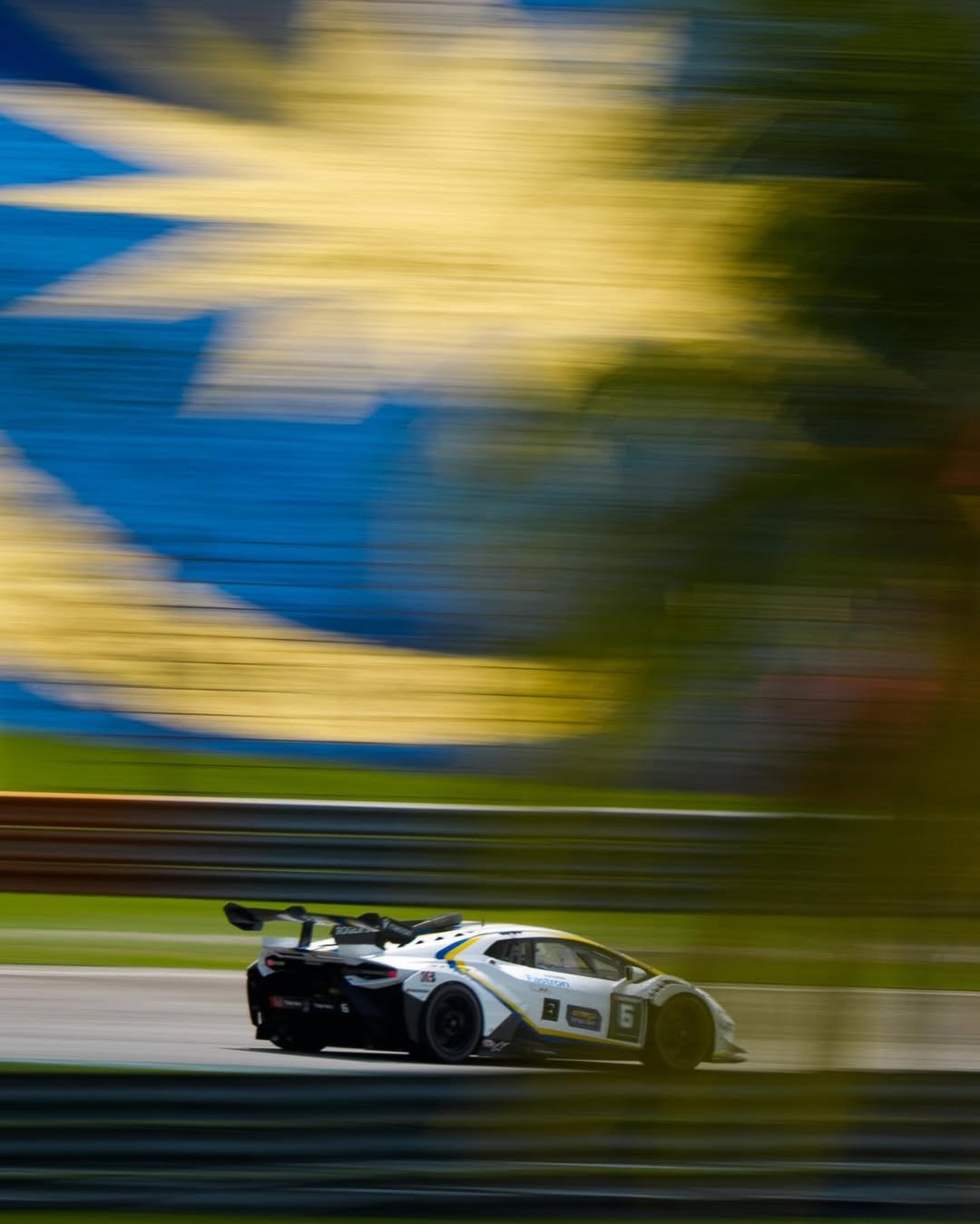 Photo by Lamborghini Squadra Corse on April 26, 2026. May be an image of racing vehicles, race car and text.