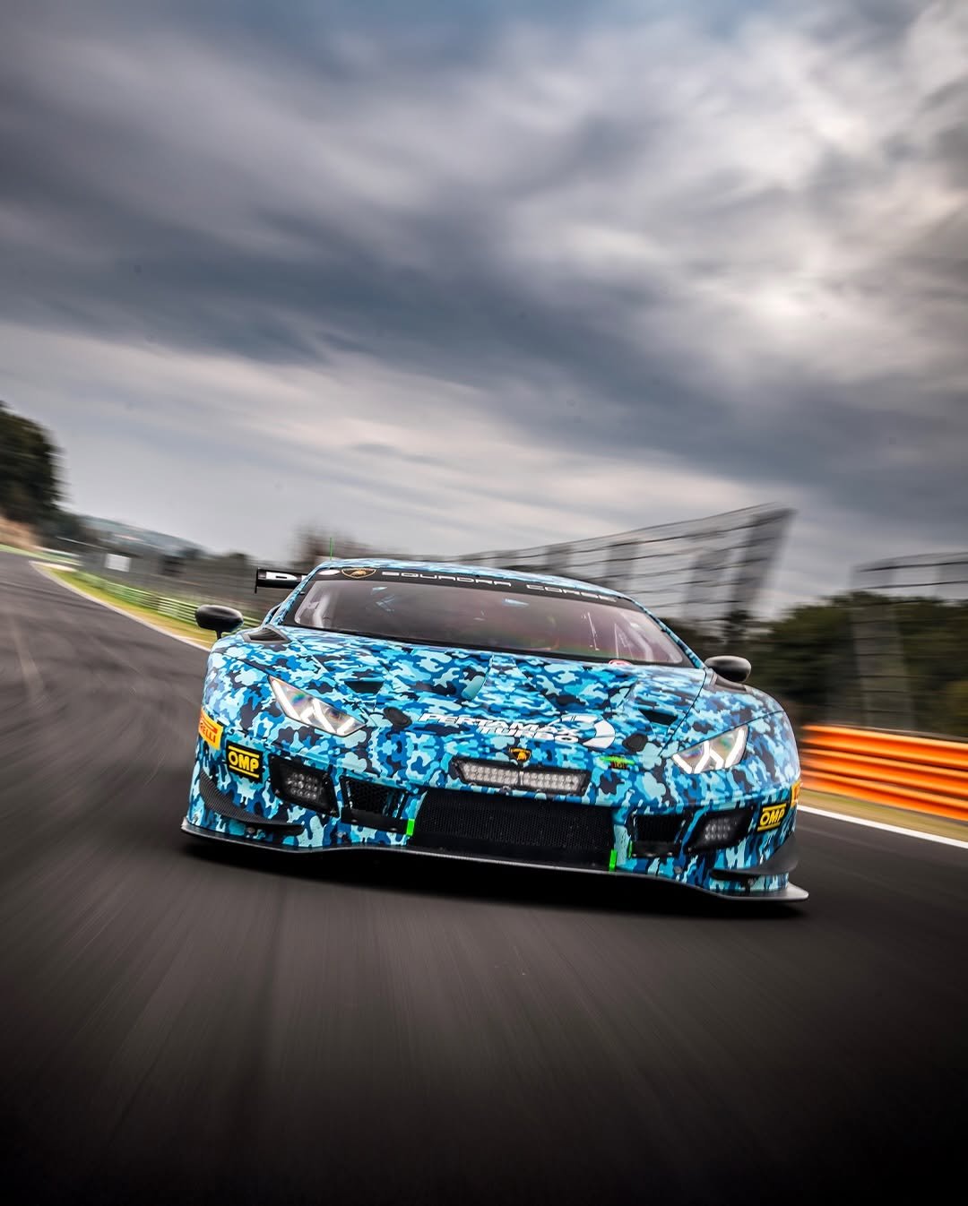 Photo by Lamborghini Squadra Corse on February 12, 2026. May be an image of racing vehicles, race car and text.