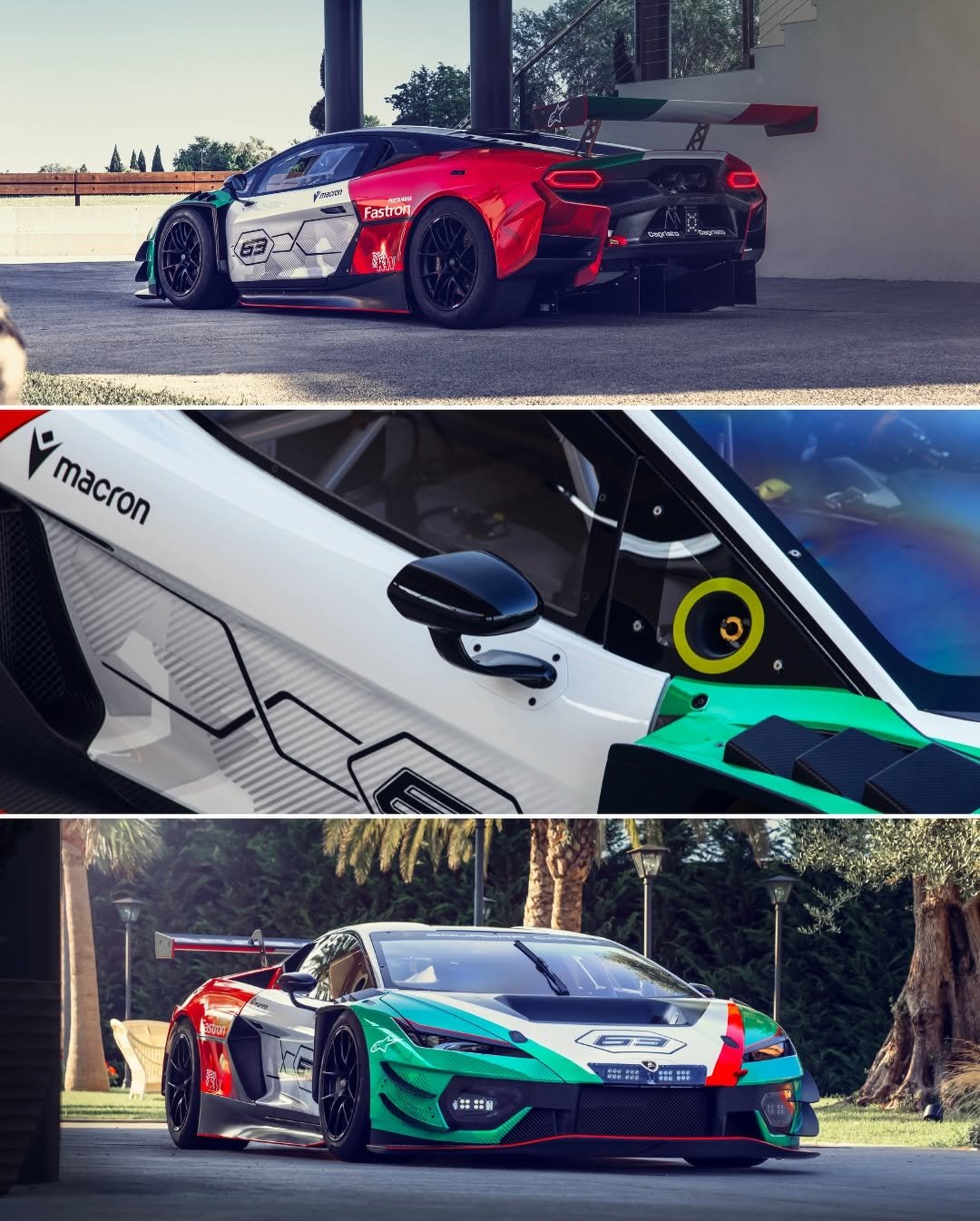 Photo shared by Lamborghini Squadra Corse on February 19, 2026 tagging @lamborghini. May be an image of racing vehicles, race car and text.