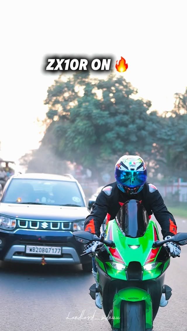 landlord_sidhuu 게시물 이미지: Lo guys ZX10r k Public Reaction 🥰.
.
#trending...