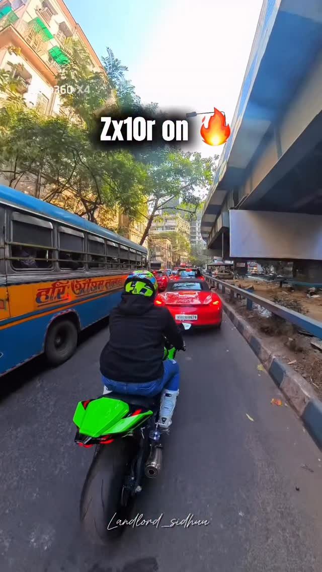 landlord_sidhuu 게시물 이미지: Kolkata Public Reaction onZX10r 🥰.
.
#trending...
