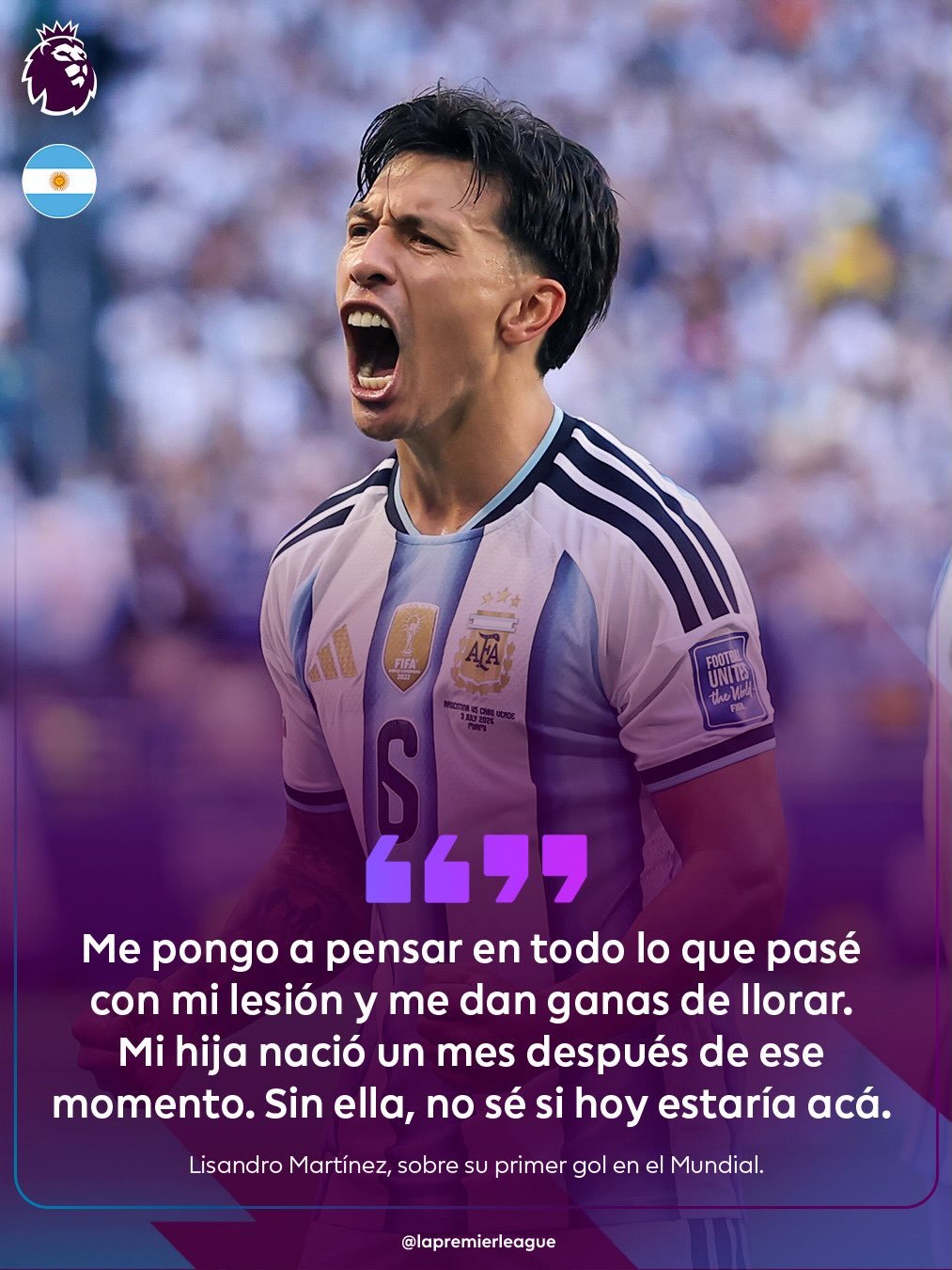 lapremierleague 게시물 이미지: Licha Martínez y un gol muy especial 🥹

El...