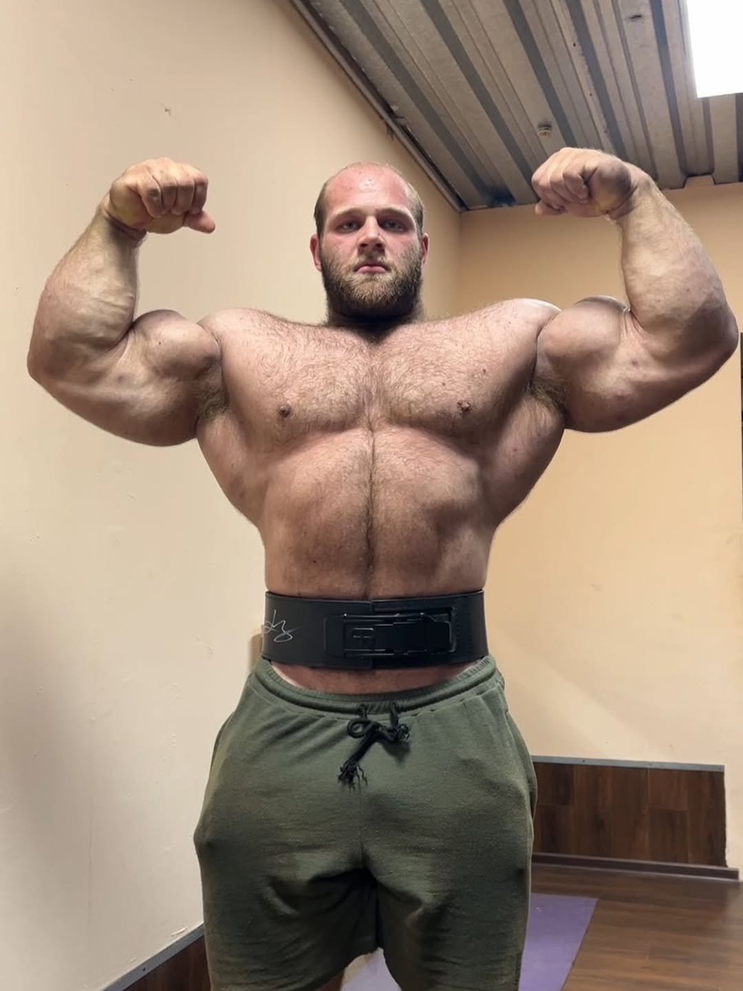 Photo shared by Larry on November 22, 2025 tagging @teampersonalrecord. May be an image of one or more people, biceps, people bodybuilding and text.