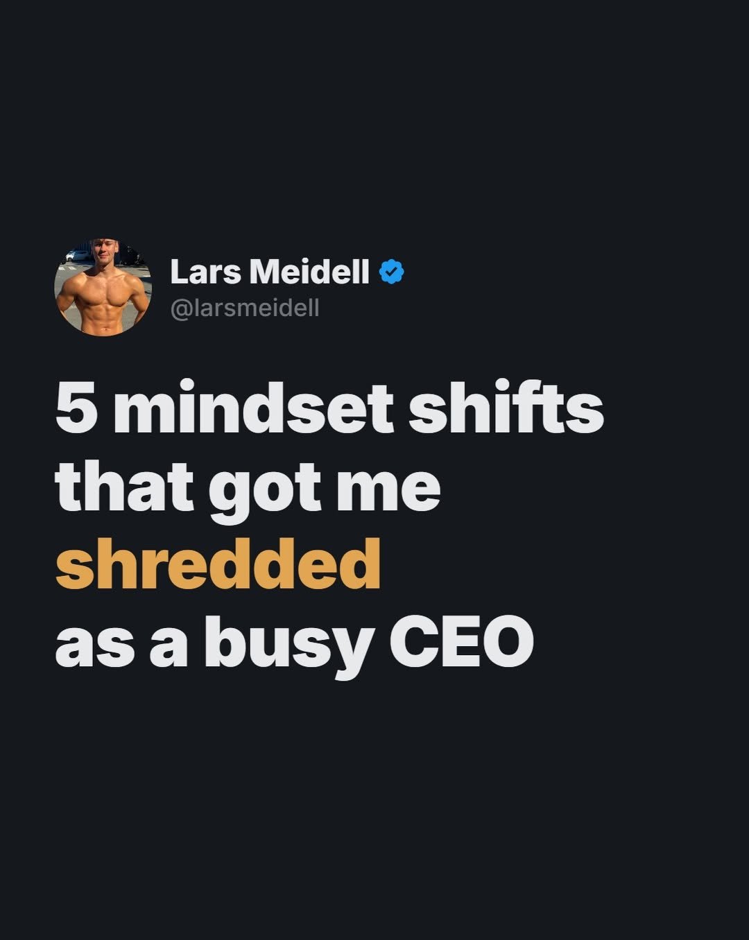 larsmeidell 게시물 이미지: Comment "MET" below and I’ll send you the...